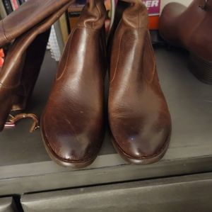 Born Brown Leather Knee High Boots Women's Sz 10M